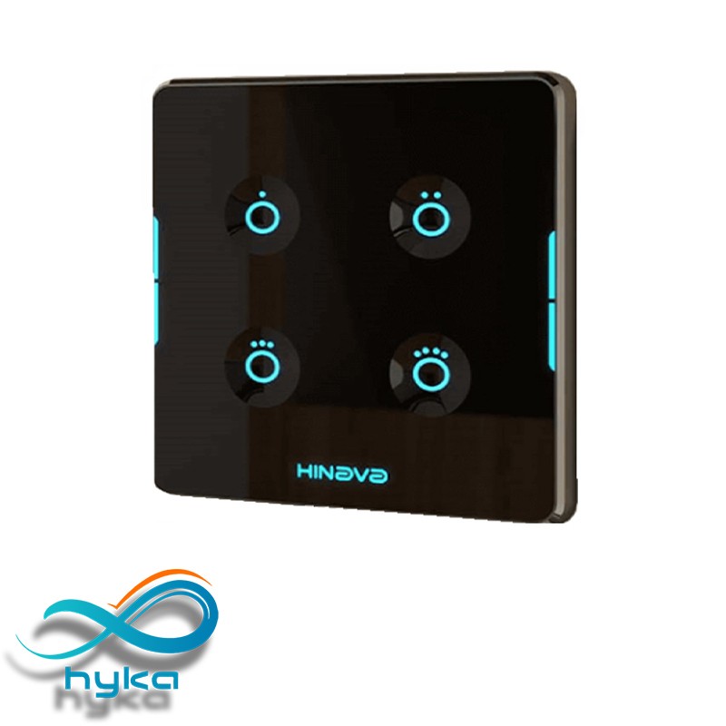 کلید چهار پل لمسی هوشمند هیناوا مدل تیتان